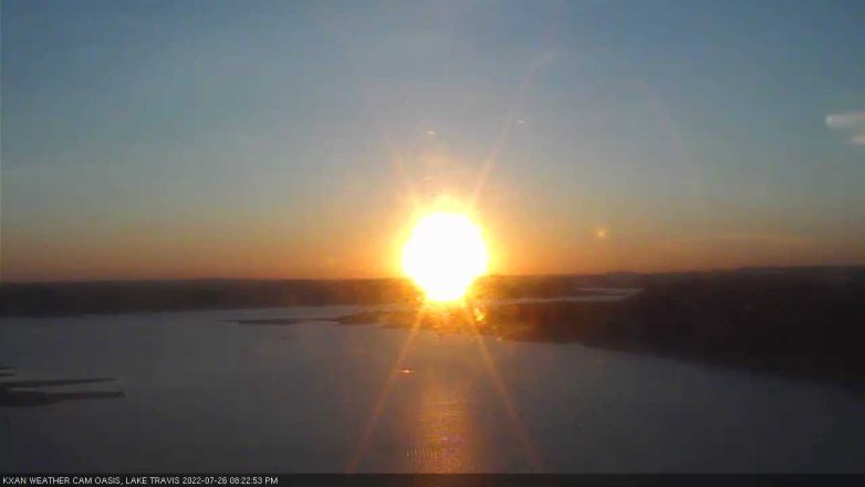 Lake Travis webcam, July 26, 2022 8:25 PM CT