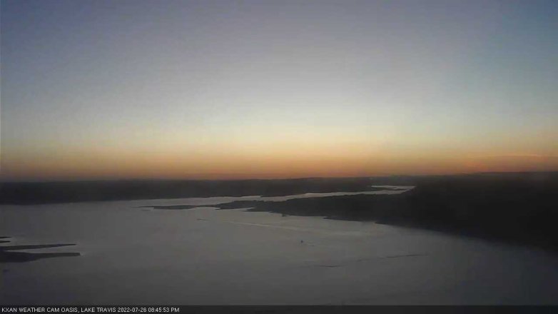 Lake Travis webcam, July 26, 2022 8:45 PM CT