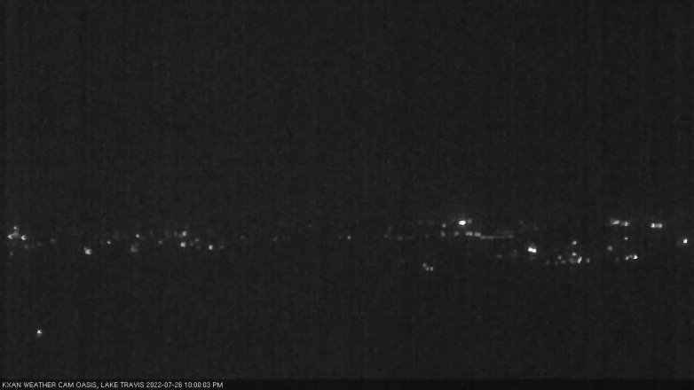 Lake Travis webcam, July 26, 2022 10:00 PM CT