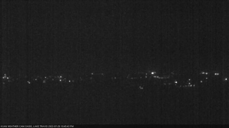 Lake Travis webcam, July 26, 2022 10:45 PM CT