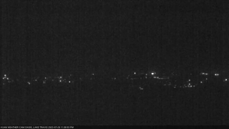 Lake Travis webcam, July 26, 2022 11:00 PM CT