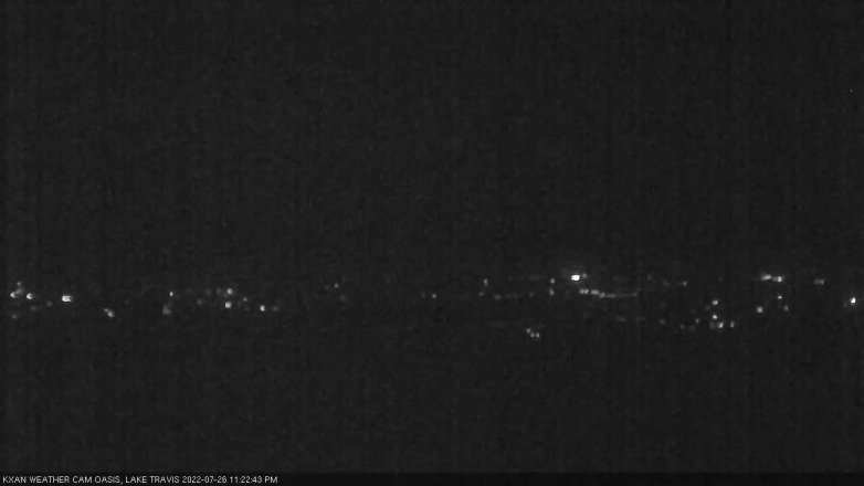 Lake Travis webcam, July 26, 2022 11:25 PM CT