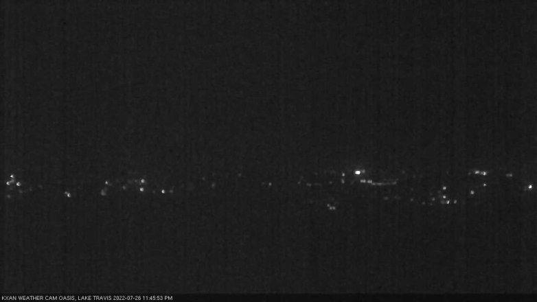 Lake Travis webcam, July 26, 2022 11:45 PM CT