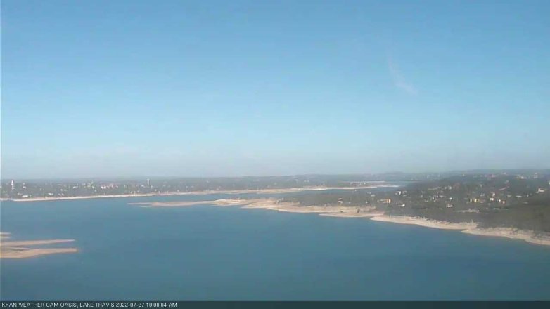 Lake Travis webcam, July 27, 2022 10:00 AM CT