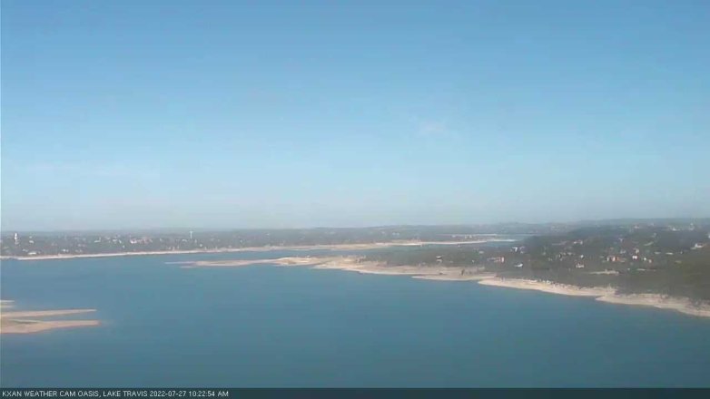 Lake Travis webcam, July 27, 2022 10:25 AM CT