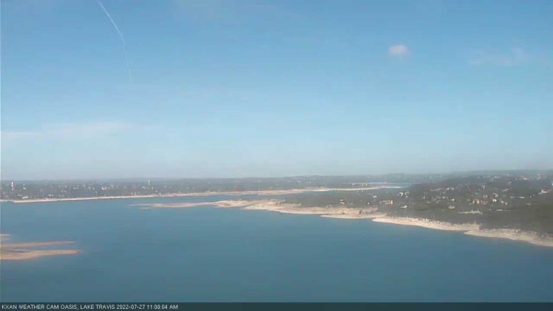 Lake Travis webcam, July 27, 2022 11:00 AM CT