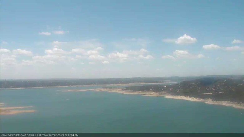 Lake Travis webcam, July 27, 2022 2:25 PM CT