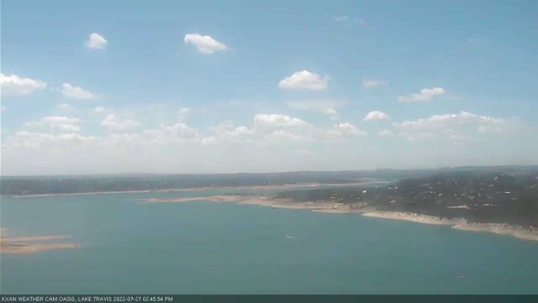 Lake Travis webcam, July 27, 2022 2:45 PM CT