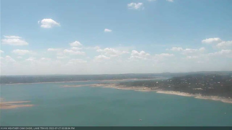 Lake Travis webcam, July 27, 2022 3:00 PM CT