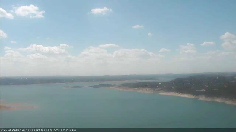 Lake Travis webcam, July 27, 2022 3:45 PM CT