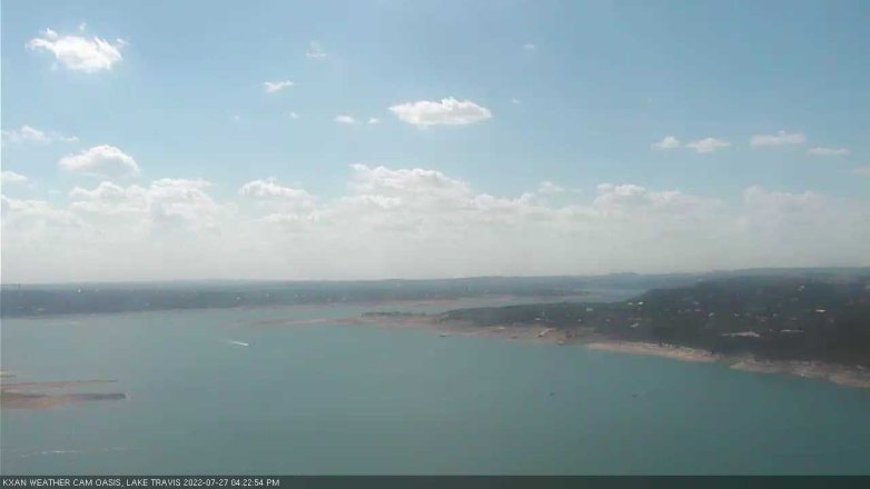 Lake Travis webcam, July 27, 2022 4:25 PM CT