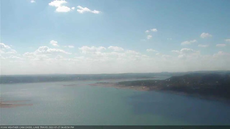 Lake Travis webcam, July 27, 2022 4:45 PM CT