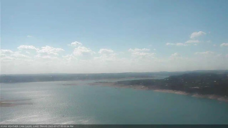Lake Travis webcam, July 27, 2022 5:00 PM CT