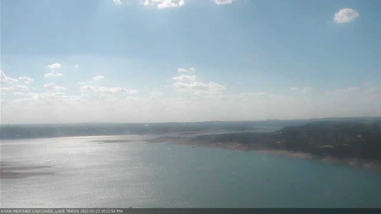 Lake Travis webcam, July 27, 2022 5:25 PM CT