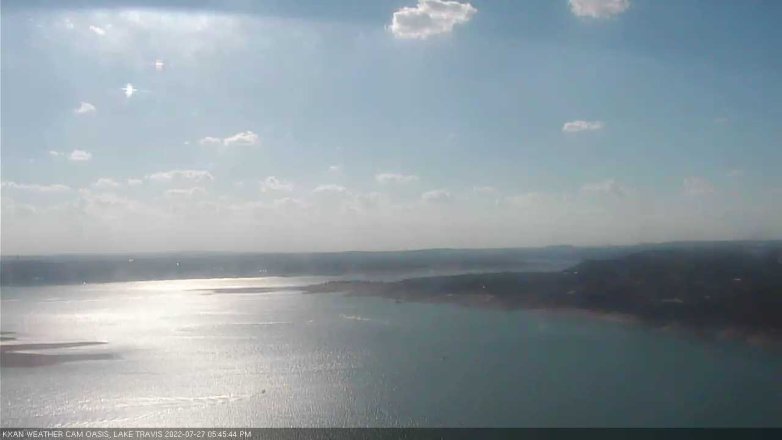 Lake Travis webcam, July 27, 2022 5:45 PM CT