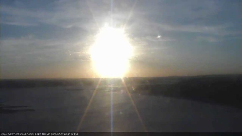 Lake Travis webcam, July 27, 2022 8:00 PM CT