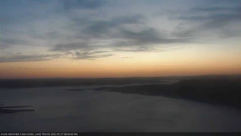 Lake Travis webcam, July 27, 2022 8:45 PM CT