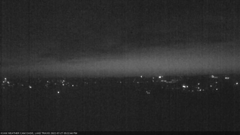 Lake Travis webcam, July 27, 2022 9:25 PM CT