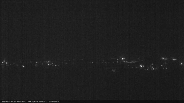 Lake Travis webcam, July 27, 2022 9:45 PM CT
