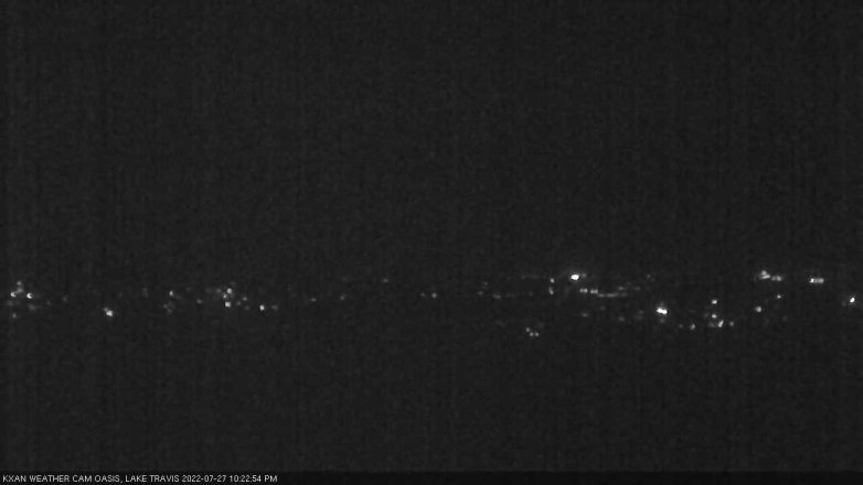 Lake Travis webcam, July 27, 2022 10:25 PM CT