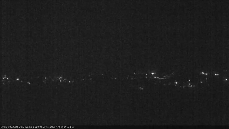 Lake Travis webcam, July 27, 2022 10:45 PM CT