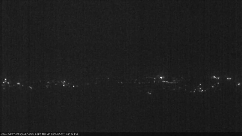Lake Travis webcam, July 27, 2022 11:00 PM CT