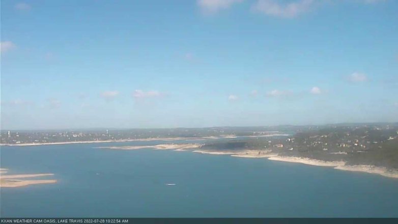 Lake Travis webcam, July 28, 2022 10:25 AM CT
