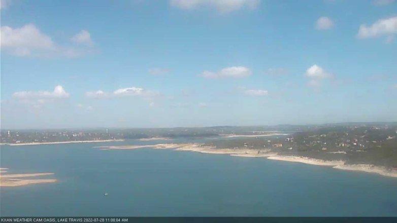 Lake Travis webcam, July 28, 2022 11:00 AM CT