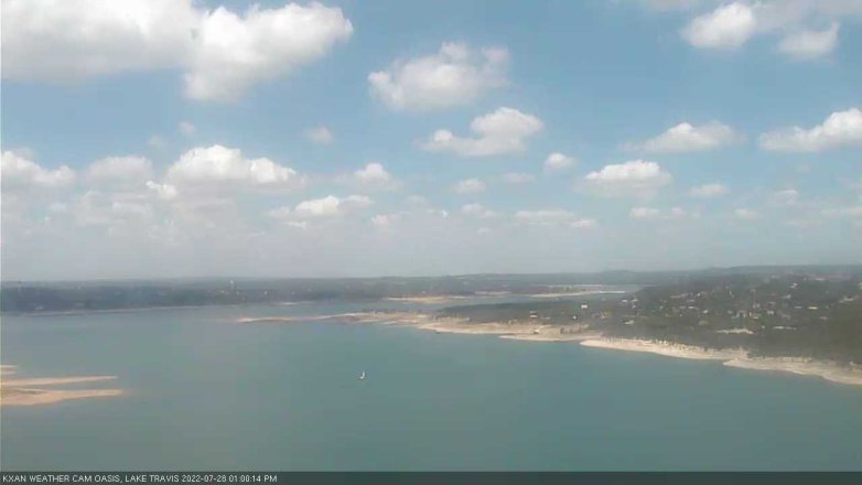 Lake Travis webcam, July 28, 2022 1:00 PM CT