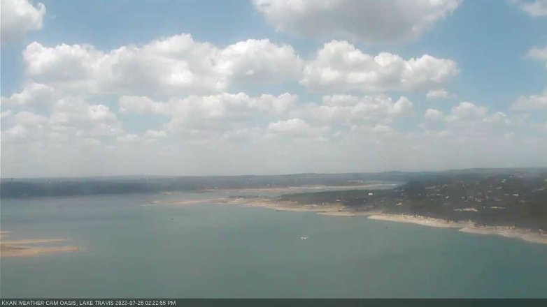 Lake Travis webcam, July 28, 2022 2:25 PM CT