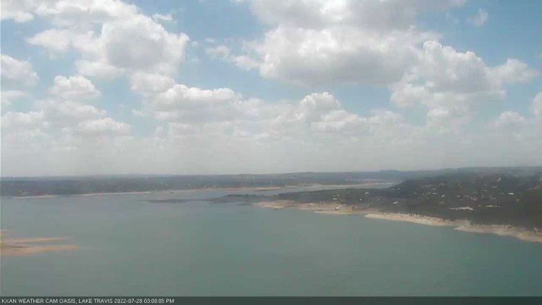 Lake Travis webcam, July 28, 2022 3:00 PM CT