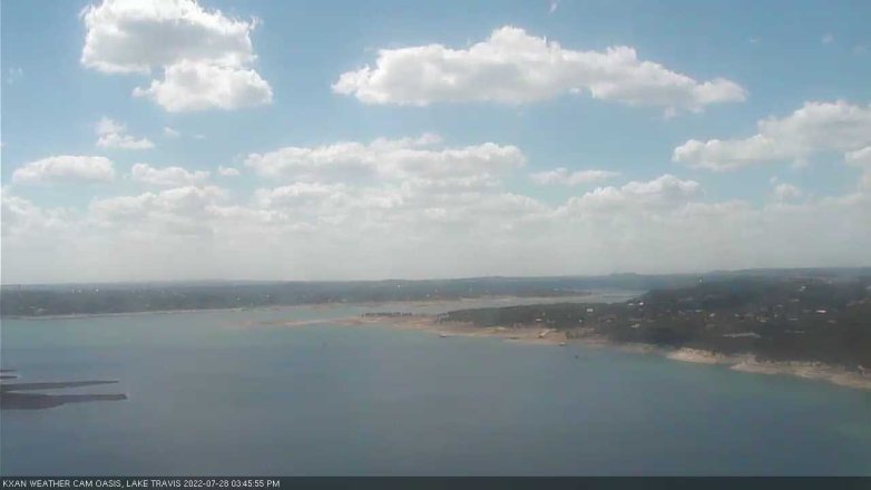 Lake Travis webcam, July 28, 2022 3:45 PM CT