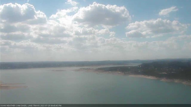 Lake Travis webcam, July 28, 2022 4:45 PM CT