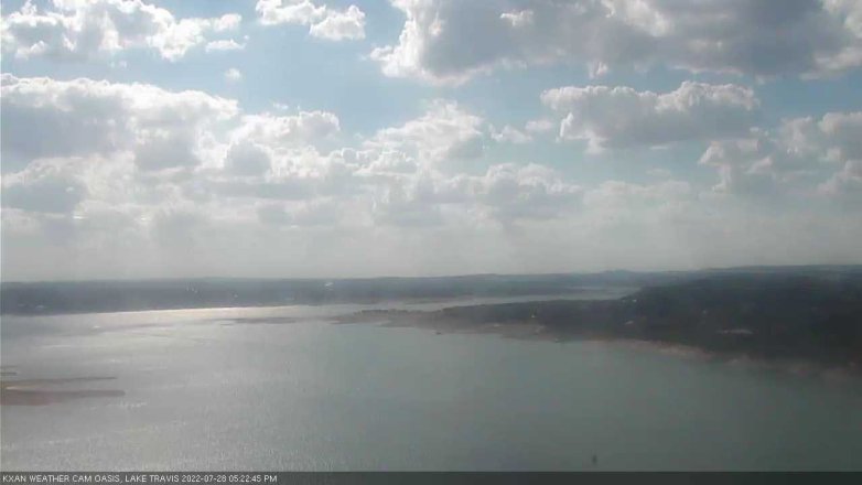 Lake Travis webcam, July 28, 2022 5:25 PM CT