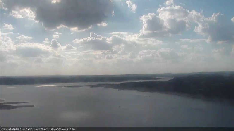 Lake Travis webcam, July 28, 2022 6:00 PM CT