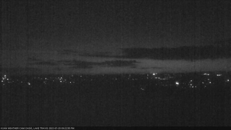 Lake Travis webcam, July 28, 2022 9:25 PM CT