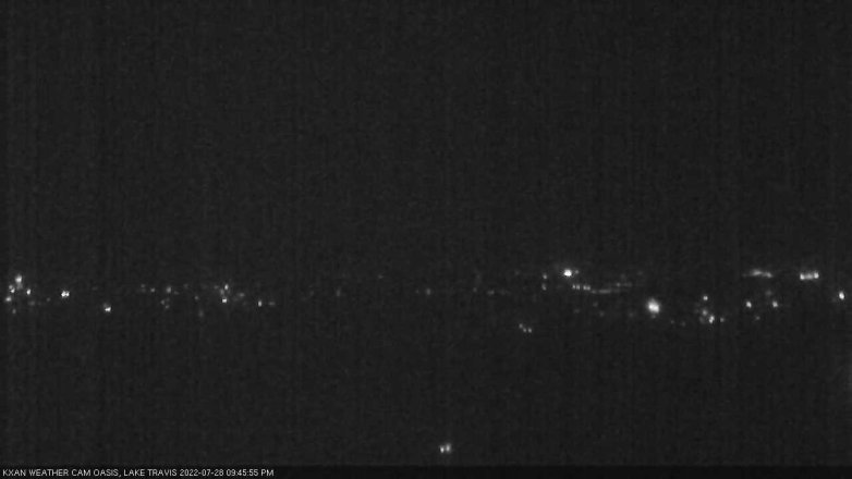 Lake Travis webcam, July 28, 2022 9:45 PM CT
