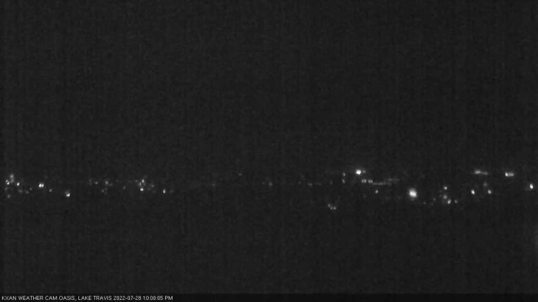 Lake Travis webcam, July 28, 2022 10:00 PM CT