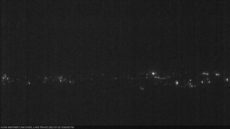 Lake Travis webcam, July 28, 2022 10:45 PM CT