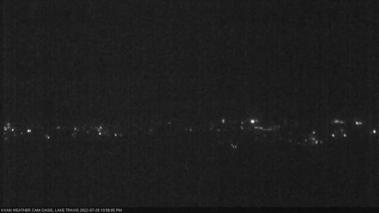 Lake Travis webcam, July 28, 2022 11:00 PM CT