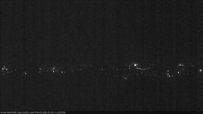 Lake Travis webcam, July 28, 2022 11:25 PM CT