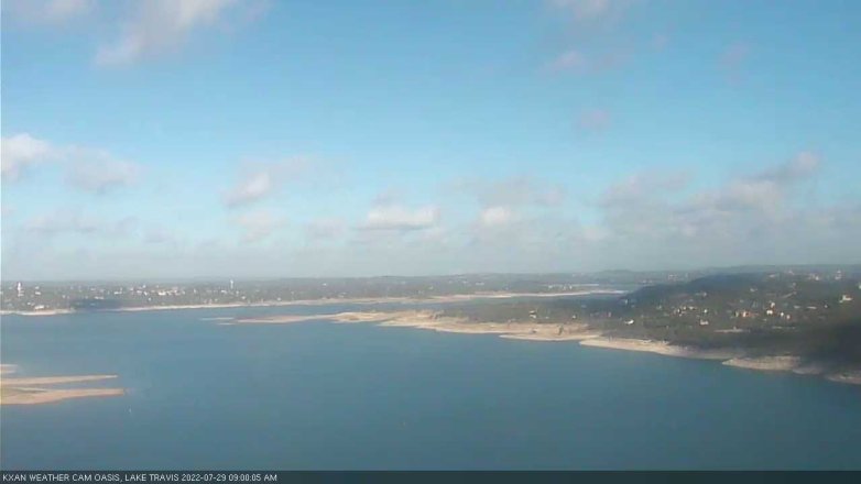 Lake Travis webcam, July 29, 2022 9:00 AM CT