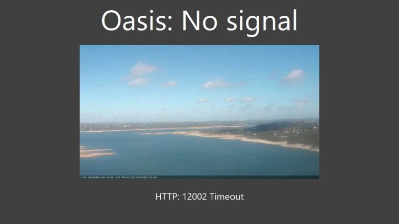 Lake Travis webcam, July 29, 2022 10:00 PM CT