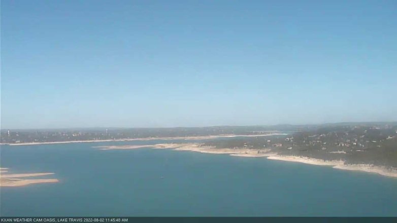 Lake Travis webcam, August 2, 2022 11:45 AM CT