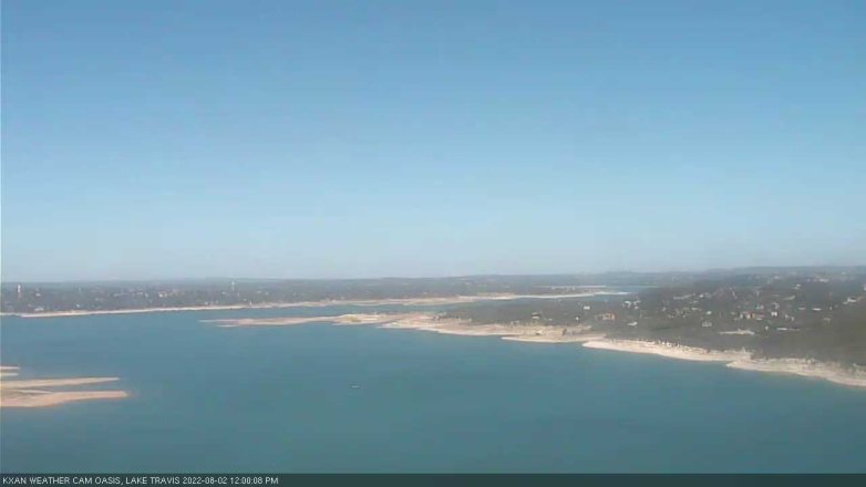 Lake Travis webcam, August 2, 2022 12:00 PM CT