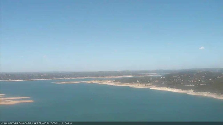 Lake Travis webcam, August 2, 2022 12:25 PM CT