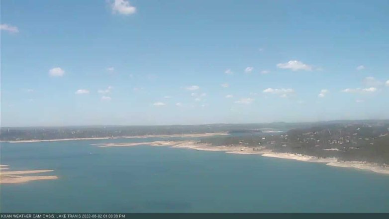 Lake Travis webcam, August 2, 2022 1:00 PM CT