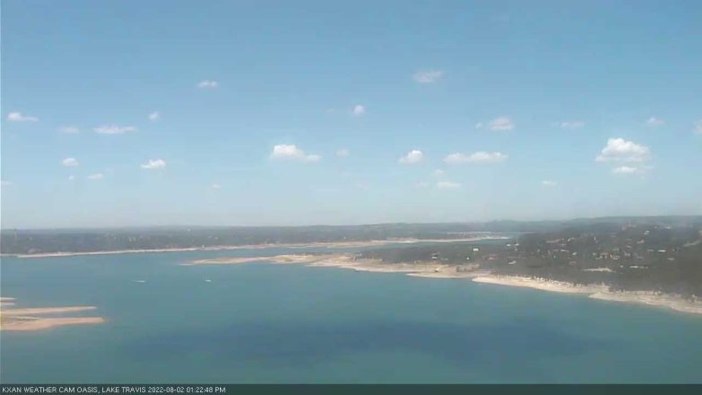 Lake Travis webcam, August 2, 2022 1:25 PM CT