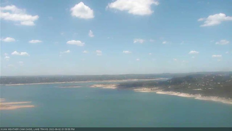 Lake Travis webcam, August 2, 2022 2:00 PM CT
