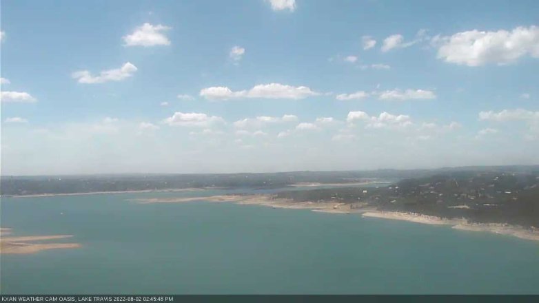 Lake Travis webcam, August 2, 2022 2:45 PM CT